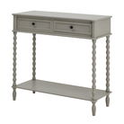 Grey Bobbled 2 Drawer Console Table/Sideboard