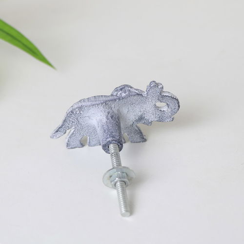 Grey Elephant Drawer Knob