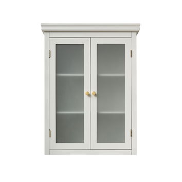 Grey Frosted Glass Fronted Wall Cabinet 75cm x 57cm