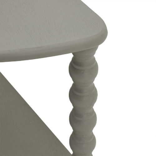 Grey Half Moon Bobbled Freestanding Shelving Unit