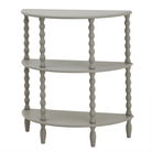 Grey Half Moon Bobbled Freestanding Shelving Unit