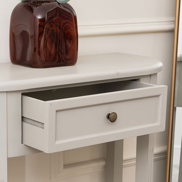 Grey Half Moon Table - Daventry Taupe-Grey Range 