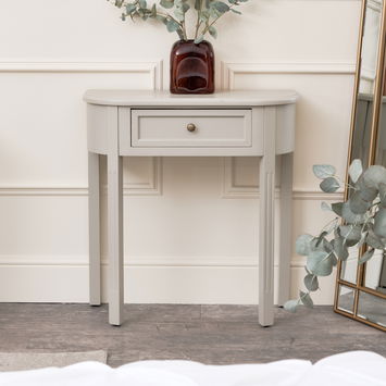 Grey Half Moon Table – Daventry Taupe-Grey Range