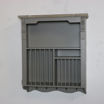 Grey Wall Mounted Plate Rack