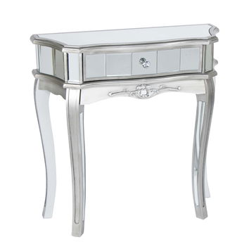 Half Moon Mirrored Console Table - Tiffany Range