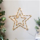 Hanging LED Christmas Star - 45cm