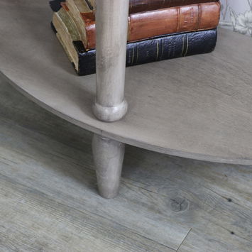 Hornsea Range - Wooden Half Moon Console Table