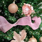 Hot Pink Sparkle Ruffle Christmas Tree Ribbon - 270cm