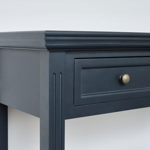 Black 2 Drawer Console / Dressing Table - Daventry Black Range