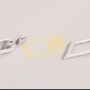 Brushed Gold Rectangle Drop Shape Pull Handle