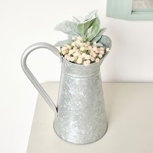 Galvanised Steel Silver Jug - 30cm