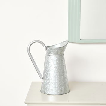 Galvanised Steel Silver Jug - 30cm