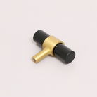 Gold & Black Acrylic T-Bar Shaped Drawer Handle