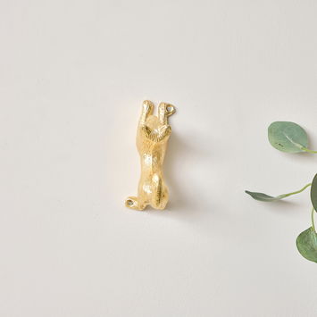 Gold Cat Wall Hook