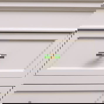 Gold & Green Acrylic T-Bar Shaped Drawer Handle