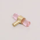 Gold & Pink Acrylic T-Bar Shaped Drawer Handle