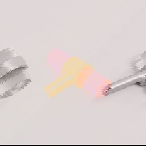 Gold & Pink Acrylic T-Bar Shaped Drawer Handle