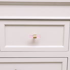 Gold & Pink Acrylic T-Bar Shaped Drawer Handle