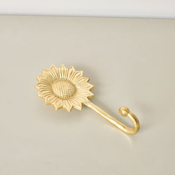 Gold Sunflower Wall Hook