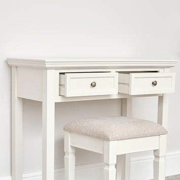 Ivory 2 Drawer Console / Dressing Table - Daventry Ivory Range