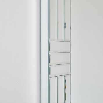 Large Frameless Bevelled Rectangular Wall Mirror 60cm x 90cm