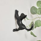 Matte Black Cat Wall Hook