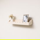 Pale Peach Scalloped Wall Storage Shelf - 61cm