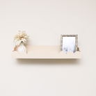 Pale Peach Scalloped Wall Storage Shelf - 61cm