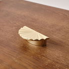 Gold Scalloped Fan Drawer Handles