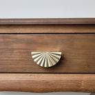 Gold Scalloped Fan Drawer Handles