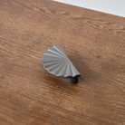 Pewter Scalloped Fan Drawer Handles