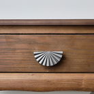 Pewter Scalloped Fan Drawer Handles