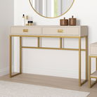 Large 2 Drawer Dressing Table and Pair of 3 Drawer Bedside Tables - Elle Stone Range