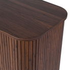 Large 2 Sliding Door Wooden Reeded Sideboard