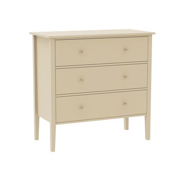 Large 3 Drawer Chest of Drawers - Abbey Cream Range