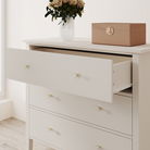 Large 3 Drawer Chest of Drawers - Abbey Pale Ivory Range