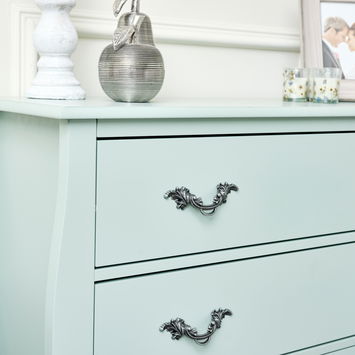 Large 3 Drawer Chest of Drawers - Elizabeth Sage Green Range