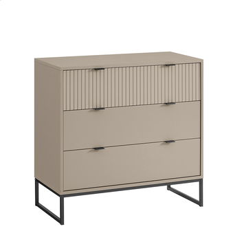 Large 3 Drawer Chest of Drawers - Hesley Taupe Stone Range