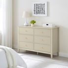 Large 6 Drawer Chest Of Drawers and Pair Of Bedside Tables - Hales Taupe Range