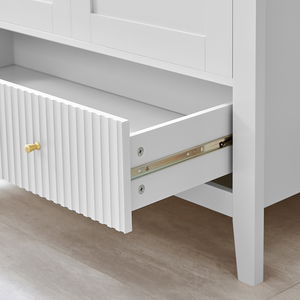 Large 6 Drawer Chest Of Drawers and Pair Of Bedside Tables - Hales White Range