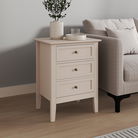 Large 6 Drawer Chest of Drawers and Pair of one Drawer Bedside Tables - Rowley Pale Cream Range