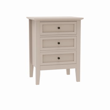 Large 6 Drawer Chest of Drawers and Pair of one Drawer Bedside Tables - Rowley Pale Cream Range