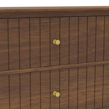 Large 6 Drawer Chest of Drawers - Hales Dark Wood Range