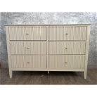 Large 6 Drawer Chest of Drawers - Hales Taupe Range - DAMAGED SECONDS 0702241