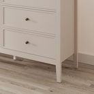 Large 6 Drawer Chest of Drawers - Rowley Pale Cream Range
