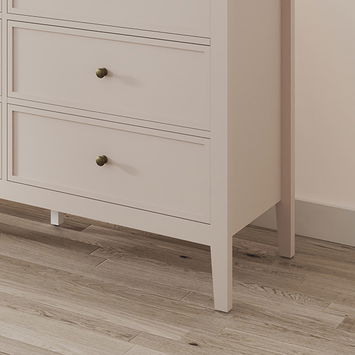 Large 6 Drawer Chest of Drawers - Rowley Pale Cream Range
