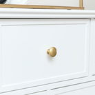 Large White 7 Drawer Chest of Drawers - Aisby White Range