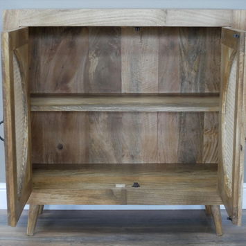 Large Acacia Wood Sideboard 91cm