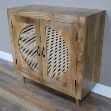 Large Acacia Wood Sideboard 91cm