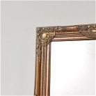 Large Antique Gold Ornate Rectangle Wall Mirror 81cm x 55cm